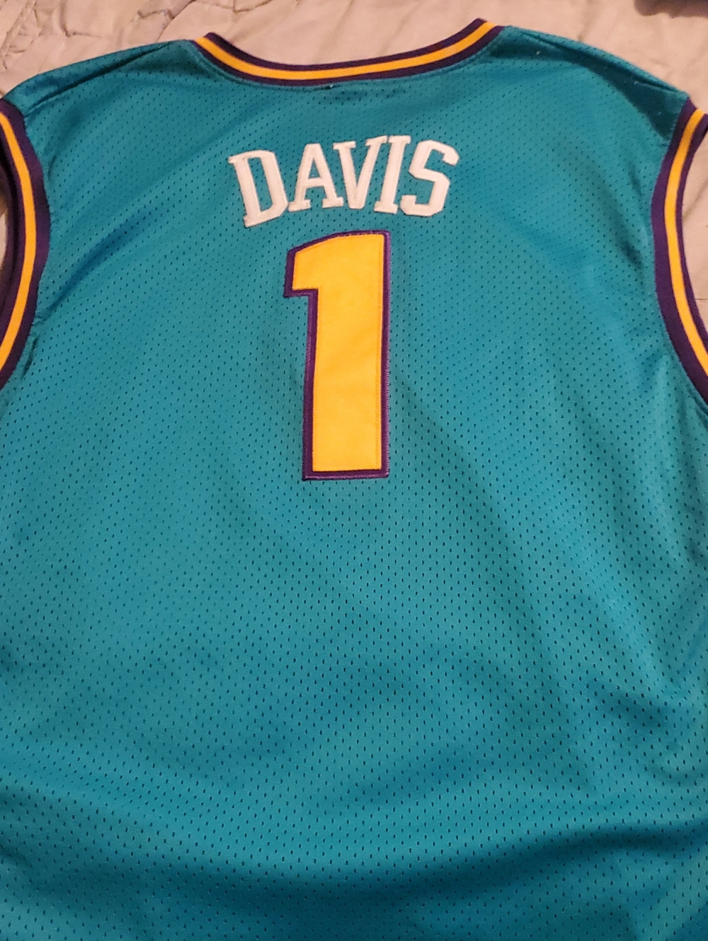 NBA Authentic Champion New OrleansPelicans Baron Davis Jersey...🏀